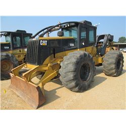 CAT 525B GRAPPLE SKIDDER, S/N 3KZ02134, SINGLE ARCH, WINCH, ECAB W/AIR, 30.5L32 TIRES, METER READING