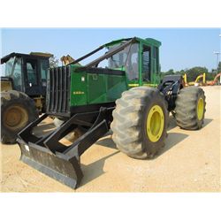 JOHN DEERE 648GIII GRAPPLE SKIDDER, S/N 579144, SINGLE ARCH, WINCH, DIRECT DRIVE, ECAB W/AIR, 30.5-3
