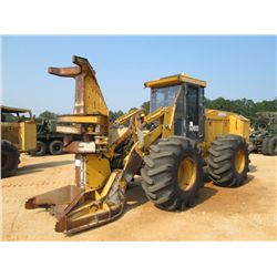 JOHN DEERE 643H FELLER BUNCHER, S/N 882336, JD FD22 HEAD, 28L-26 TIRES, METER READING 11,314 HRS