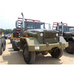 MILITARY PULL OUT T/A TRUCK TRACTOR, S/N 21071, DIESEL ENG, 5 SPD MANUAL TRANS, 6X6, P/S, DISC WHEEL
