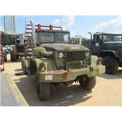 MILITARY PULL OUT T/A TRUCK TRACTOR, S/N MT25-10984, DIESEL ENG, 5 SPD MANUAL TRANS, 6X6, P/S, DISC 