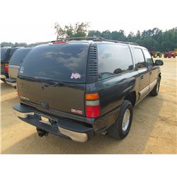2004 GMC YUKON XL, S/N 3GKEC16254G152421, V8 GAS, A/T, P/S, FRONT & REAR A/C, REAR TV, ODOMETER READ