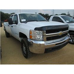 2008 CHEVROLET 2500HD CREW CAB 4X4, S/N 1GCH236084131964, 6.5 LITER, DIESEL, A/T, A/C, 8' BED, LEATH