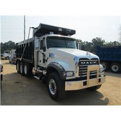 2012 GU713 MACK TRI AXLE DUMP, S/N 1M2AXD7C1CM013025, MP8-455M MACK DIESEL ENG, 8LL FULLER TRANS, 44