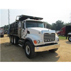 MACK GRANITE CV713 TRI AXLE DUMP, S/N 1MZAG1FG66M041258, MACK AMI 370 DIESEL ENG, 8LL TRANS, 44K REA