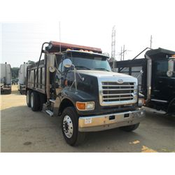 2001 STERLING LT9500 T/A DUMP, S/N 2FZHAZASX1AH49288, CAT C-12 DIESEL ENG, ROAD RANGER 10 SPD TRANS,