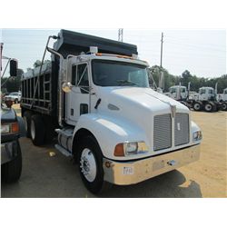 2001 KENWORTH T300 T/A DUMP, S/N 1M865262, CAT 3126B DIESEL ENG, 8LL TRANS, 40K REARS, 12K FRONT, A/