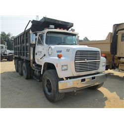 1996 FORD L8000 T/A DUMP, S/N 1FDZU82E5TVA29029, DSL ENG, 8LL TRANS, 46K REAR AXLE, 18K FRONT AXLE, 