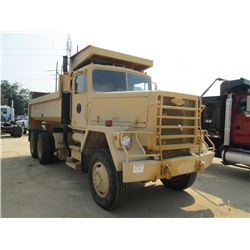 1979 AM GENERAL TRI-AXLE DUMP, S/N OT5816-67-10293, CUMMINS 400 HP, DIESEL ENG, CAT 7155 A/T, 52,160