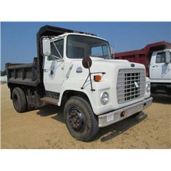 1986 FORD 700 S/A DUMP TRUCK, S/N 1FDWR74N3GVA50429, FORD DSL ENG, A/T, P/S, 10' DUMP BODY