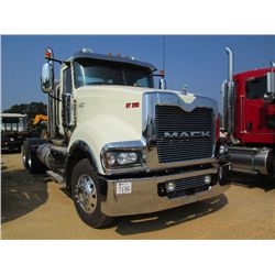 2013 MACK TD713 TITAN T/A TRUCK TRACTOR, S/N 1M1BD02Y3DM001478, 565 HP MACK ENGINE, 18 SPD TRANS, 46
