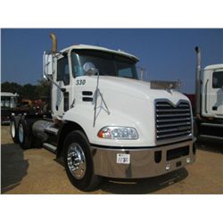 2009 MACK CXU613 T/A TRUCK TRACTOR, S/N 1M1AW07Y39N007295, MACK MP844SC ENG, 10 SPD TRANS, 40K REAR 