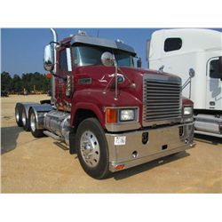 2006 MACK CHN613 TRI-AXLE TRUCK TRACTOR, S/N 1M1AJ07Y66N003400, MACK ENG, 18 SPD TRANS, 46K REARS, A