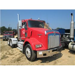 1999 KENWORTH T800 T/A TRUCK TRACTOR, S/N J836276, 3408 CAT ENG, 13 SPD, 40K REARS, AIR RIDE, ENG BR
