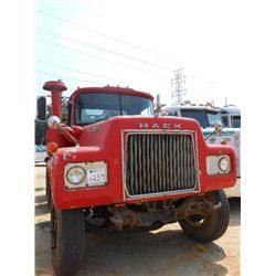 1968 R600 MACK T/A TRUCK TRACTOR, S/N 86858T4018, 237 MACK DIESEL ENG, 5 SPD TRANS, 38K REARS, 12K F