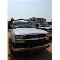 2003 CHEVY 1500 PICKUP, S/N 1GCE14V337232830, GAS ENG, A/T, A/C, P/S, TOOLBOXES, RACK