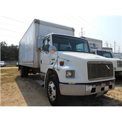 2000 FREIGHTLINER FL70 S/A VAN TRUCK, S/N 1FY6HLBA0YDF33813, CUMMINS DIESEL ENG, 6 SPD, A/C, P/S, 22