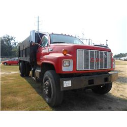 1993 GMC TOPKICK S/A DUMP, S/N 1GDM7H1M5PJ503293, GAS, 6 SPD, 14' DUMP BODY