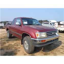 1997 TOYOTA 4X4 EXTENDED CAB PICKUP, S/N JT4UN24D5V0048421, V6 GAS ENG, A/T, P/S, A/C