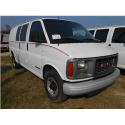 2001 GMC 2500 VAN DELIVERY TRUCK, S/N 1GTGG25R311101591, GAS ENG, A/T, A/C, P/S