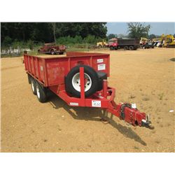 2003 T/A MOBILE TRAILER, S/N 1M9BA402834553902, 6'x10' ELECTRIC OVER HYD DUMP BODY, HYD BRAKES, BARN