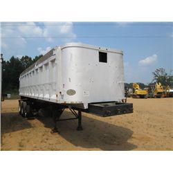 1979 DORSEY 30' ALUMINUM T/A DUMP TAILER, S/N 14060, 11R22.5 TIRES