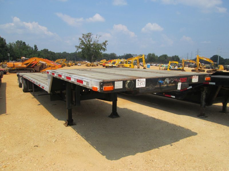 2002 53' T/A STEP DECK FLATBED TRAILER, S/N 1TTES320821069039, SPREAD