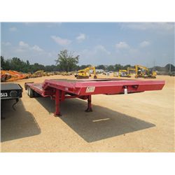 1987 DELTA 40' STEP DECK T/A TRAILER, S/N 1D9D42209J030007, 5' DOVETAIL W/RAMP, 255/70R22.5 TIRES, S