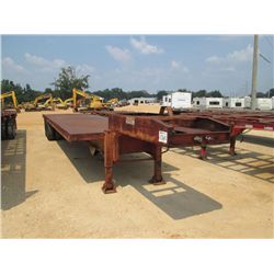 ALABAMA DFPD22AW 41' T/A FLATBED DUMP TRAILER, S/N 1A9541201F2054005, 41' STEEL BED, 8' WIDE HYD LAN