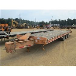 2008 BETTER BUILT T/A TRAILER, S/N 4MNDP313181000065, TAG TRAILER, PENTIL HITCH, 67,000# GVCW, DISC 