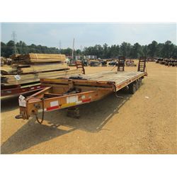 TRAILER WORLD T/A TAG TRAILER, S/N W1001064, 102"X24' DOVETAIL W/RAMP, 215/85R16 TIRES