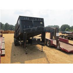 2006 TRAILER WORLD 16'6" T/A DUMP TRAILER, S/N 5NHUND52461003297, GOOSENECK, TAILGATE, 24" SIDE W/24