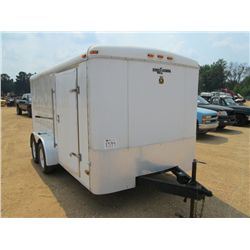 2013 CARGO KING T/A TAG ENCLOSED CARGO TRAILER, S/N 5P1BE14275W061315, GVWR 7,000#, 15'x5' FOLD DOWN