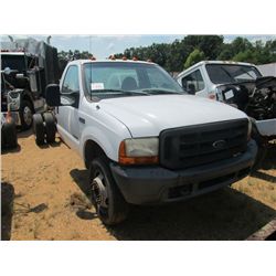 1999 FORD F550 SUPER DUTY, S/N 1FDAF56F4XEC28913, POWER STROKE DSL, CAB & CHASSIS, AUTO, (DON'T RUN)