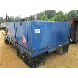 FUEL & LUBE T/A TRUCK BODY, HYD AIR COMP, 4 PUMPS, FUEL PUMP, FUEL, HYD OIL, ANTIFREEZE, WATER TANKS