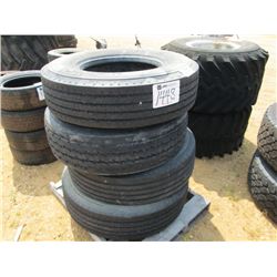 1 LOT (4) 315/80R22.5 MICHELIN TIRES
