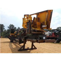 JOHN DEERE 435 SERIES II LOG LOADER, S/N 012154, DELIMBER, ECAB W/AIR, MTD ON T/A PITTS TRAILER, MET