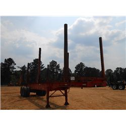 1984 SHOPBUILT 4 BOLSTER LOG TRAILER, S/N 2189911, 11R22.5 TIRES