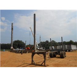 SHOPBILT 2 BOLSTER POLE LOG TRAILOR, S/N 5804 (71 YR) 11R24.5 TIRES