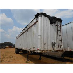FRUEHAUF T/A CHIP TRAILER, S/N HPK152342, OPEN TOP, TARP, SWING GATE, 11R22.5 TIRES ON STEEL DISC WH