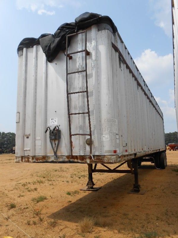 FRUEHAUF T/A CHIP TRAILER, S/N HPK152342, OPEN TOP, TARP, SWING GATE