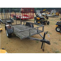 54"X 100" S/A TAG TRAILER RAMP 65R14 TIRES (SHOP BUILT)