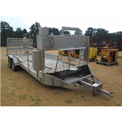2001 ALUMNE 22' ALUMINUM TRAILER, S/N 43146