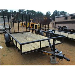 7'X12' HEFTY S/A TRAILER, S/N P007575, 3,500#, W/FULL RAMP