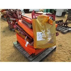 1 LOT FIRE HOSE W/WALL MOUNT BRACKET