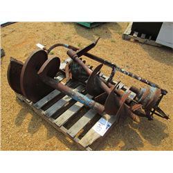 FORD AUGER DRILL, 3 POINT W/ 24', 12', & 6' BITS