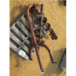 3 POINT AUGER DRILL, W/ 12" & 8" BITS
