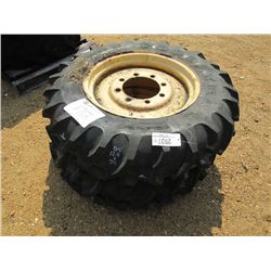 12.4 X 24 WHEELS & TIRES-SET OF 2, FARM