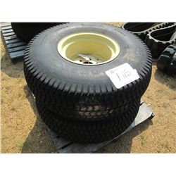 1 LOT (2) 13.6-15 TIRES & RIMS