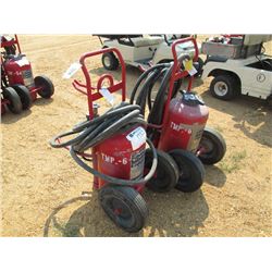 1 LOT (2) ANSUL WHEELED DRY CHEMICAL FIRE EXTINGUISHER